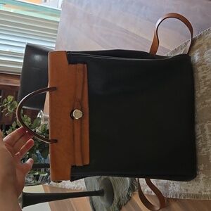 Hermès Toile Herbag Leather and Canvas Backpack PM
